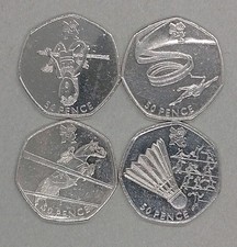  JOBLOT x4 Olympic 50p Coins