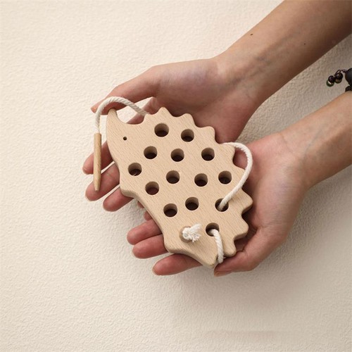 Wooden lacing threading - lacing,