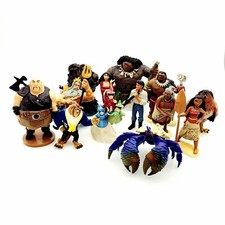 Disney Lot of 13 PVC Figures & Cake Toppers- Moana-Little Mermaid + More