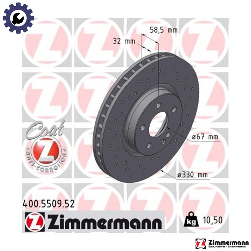 Brake disc 400 5509 - 2x, 400.5509.52