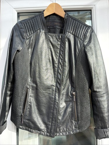 Real leather black biker style - leather,