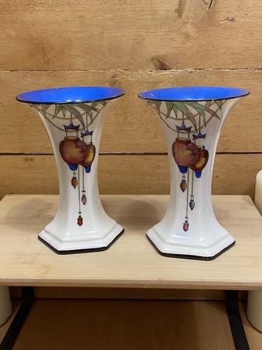 Pair crown ducal art deco - pair,