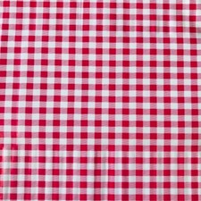Red Gingham Check Vinyl