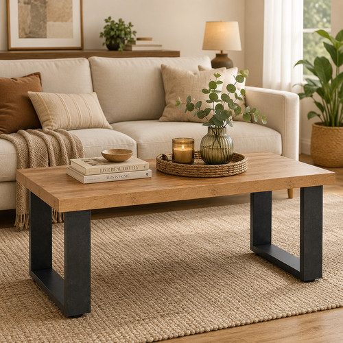 Coffee table 120cm rustic - table,