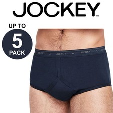 Jockey Y Front Briefs Mens Comfy Cotton Underwear Undies Trunks Boxer Bulk Navy