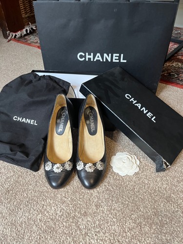 Chanel black shoes size - chanel,