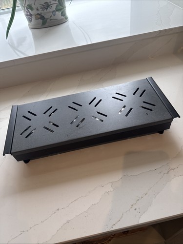 Black metal tealight food - black,