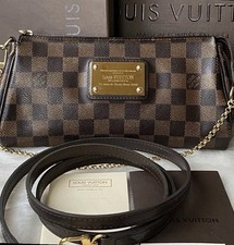 Louis Vuitton Eva Shoulder Bag Brown Canvas Damier Ebene
