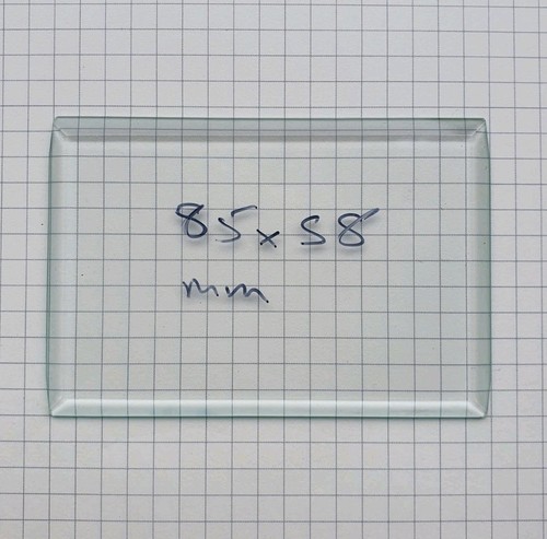 Bevelled carriage clock glass - carriage,