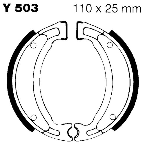 Pair brake jaws ebc - pair,