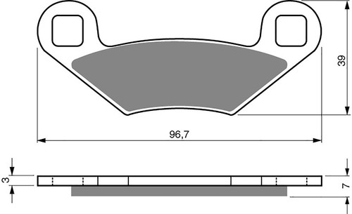 Brake disc pads front - brake,