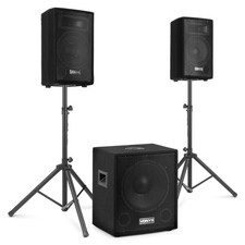 Vonyx VX0812BT 2.1 Active Speaker Kit with 12" Subwoofer & Bluetooth PA System