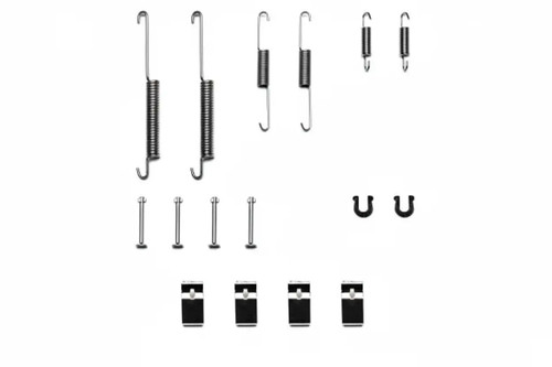 Brake shoe fitting - kit, rear