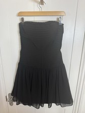 Zara black strapless pleated