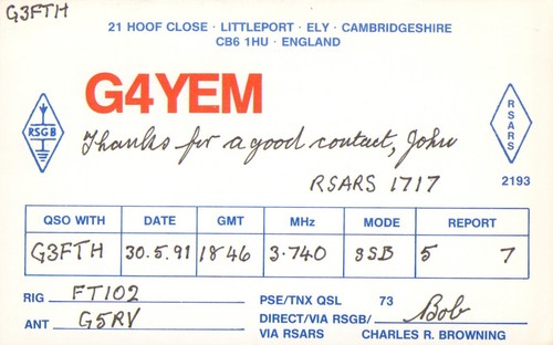 Qsl card radio - 1, x