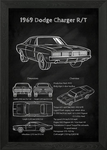 1969 dodge charger t - 1969,