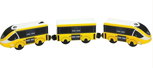Wooden train track battery - train,