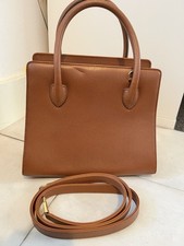 Vintage Asprey of London Brown Leather Handbag