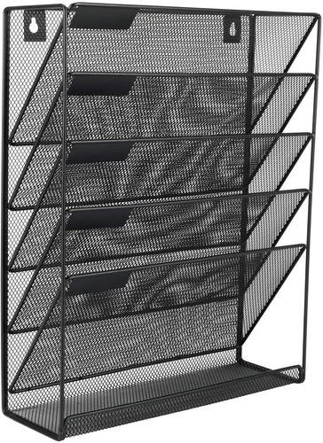 Black magazine rack document - magazine,