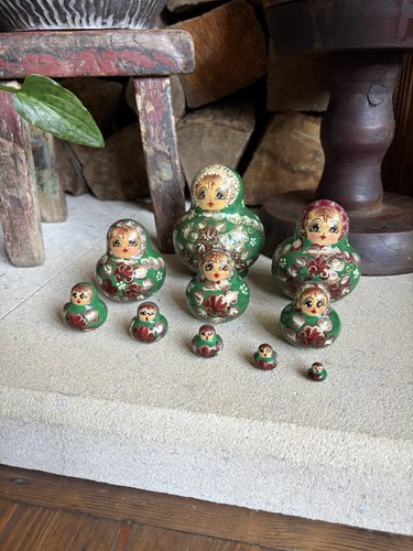 Vintage set russian nesting - vintage, 10