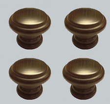 Edwardian Walnut Beech Wooden Wardrobe / Cupboard Door Knobs 
