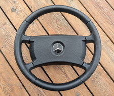 NEW LEATHER Mercedes Benz W126 W124 W201 123 190 S R107 SL Steering Wheel 400 MM