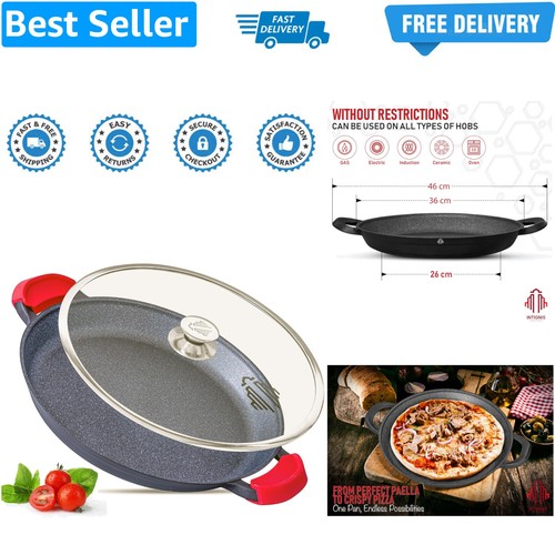 Paella pan with lid 36cm - with,