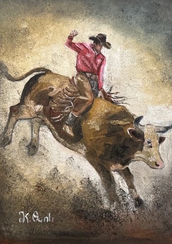 Original oil painting western - oil,