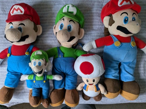 Mario luigi toad soft toy - &,