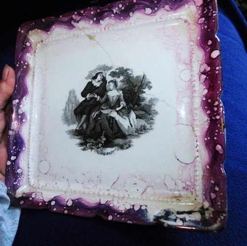 Rare square tray sandland - tray,