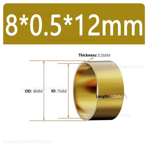 Brass round tube - round, 6mm-40mm