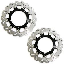 Rezo Wavy Front Brake Rotor Discs Pair for Yamaha FZ6-N 04-06