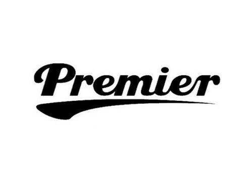 Premier bass drum - vinyl, logo