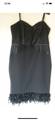 Ladies lipsy black feather - ladies,