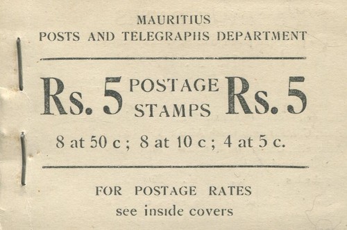 Mauritius 1953 booklet sbi - 1953, 5r