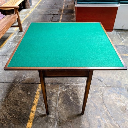 Antique folding card table - folding,