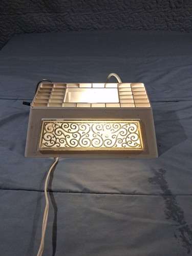 Vintage bed headboard - vintage, lamp