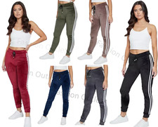Leggings Joggers Lounge Pants Velour Ladies Women Velvet Tracksuit Bottoms NEW