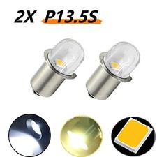 2pcs LED P13.5S Flashlight