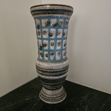 ALDO LONDI Sgraffito MidCentury Modern VASE Bittosi Signed Number Italy Pottery