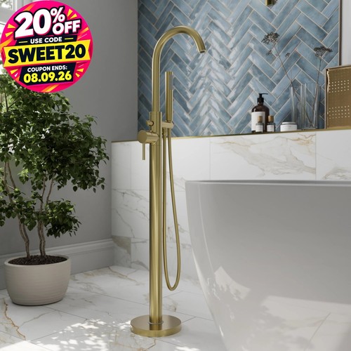 Modern freestanding bathroom - freestanding,