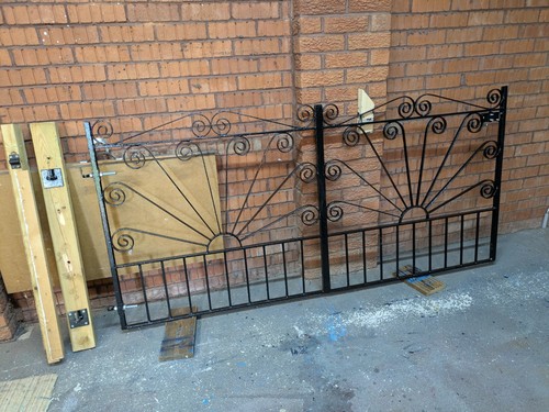 Black painted wrought iron - painted,