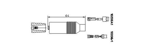 Ignition coil plug - coil, vw