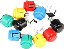 12x 24mm OEM Arcade Buttons Switch Perfect Replace for Sanwa OBSF-24 Push Button