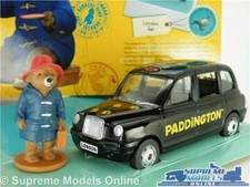 PADDINGTON BEAR LONDON TAXI MODEL CAR BLACK TX4 & FIGURE 1:36 CORGI CC85925 K8