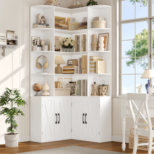 Corner bookshelf tall - bookshelf,