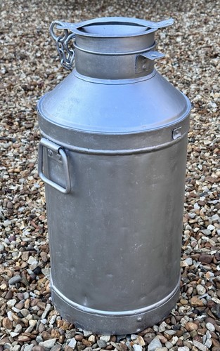 Vintage metal milk churn - vintage,