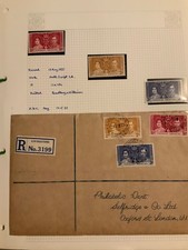 Northern Rhodesia KGVI 1937 Coronation FDC SG22-24 Reg 12 May 37 plus set UMINT