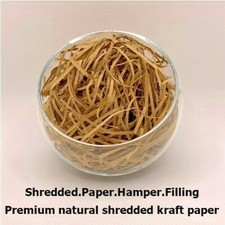 Shredded Kraft Brown Paper BULK 1 2 5 10 KG Hamper Fill Tissue Shred Packaging