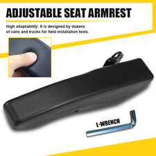Universal Left Side Black Adjustable Car Seat Armrest For RV Van Boat Truck Car